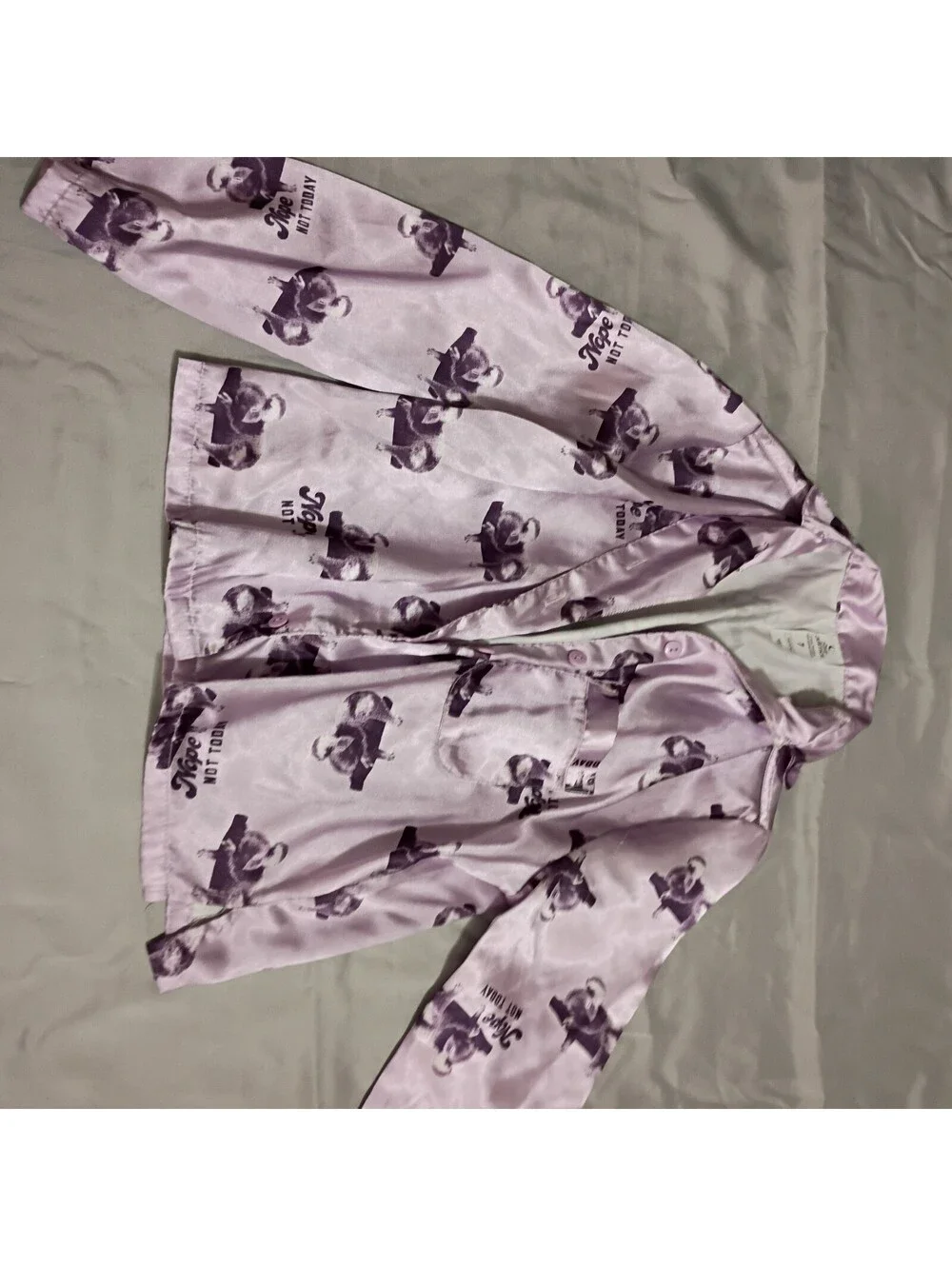 Justice Girls' Sleepwear Pajama Top with Koala Bear Print